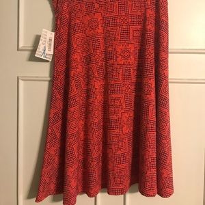 LulaRoe XL Azure skirt.  Pink/navy blue.  NWT.